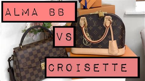 Louis Vuitton Croisette vs Alma BB 